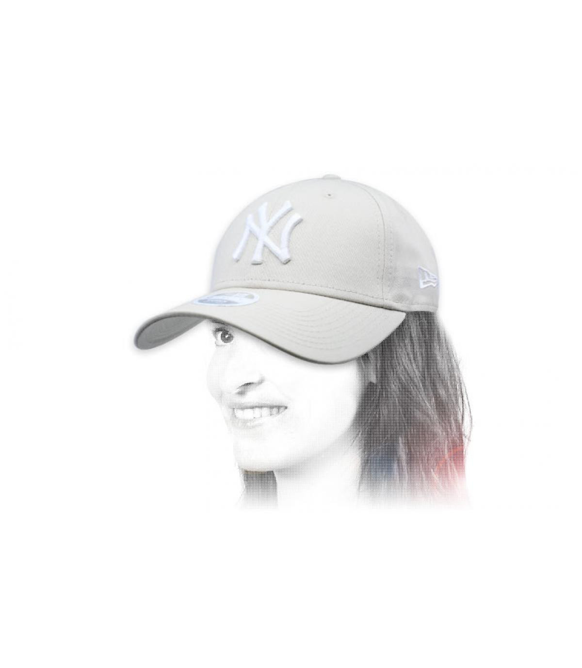 Damen Cap NY  beige Cap Wmns League Ess NY 9Forty stone